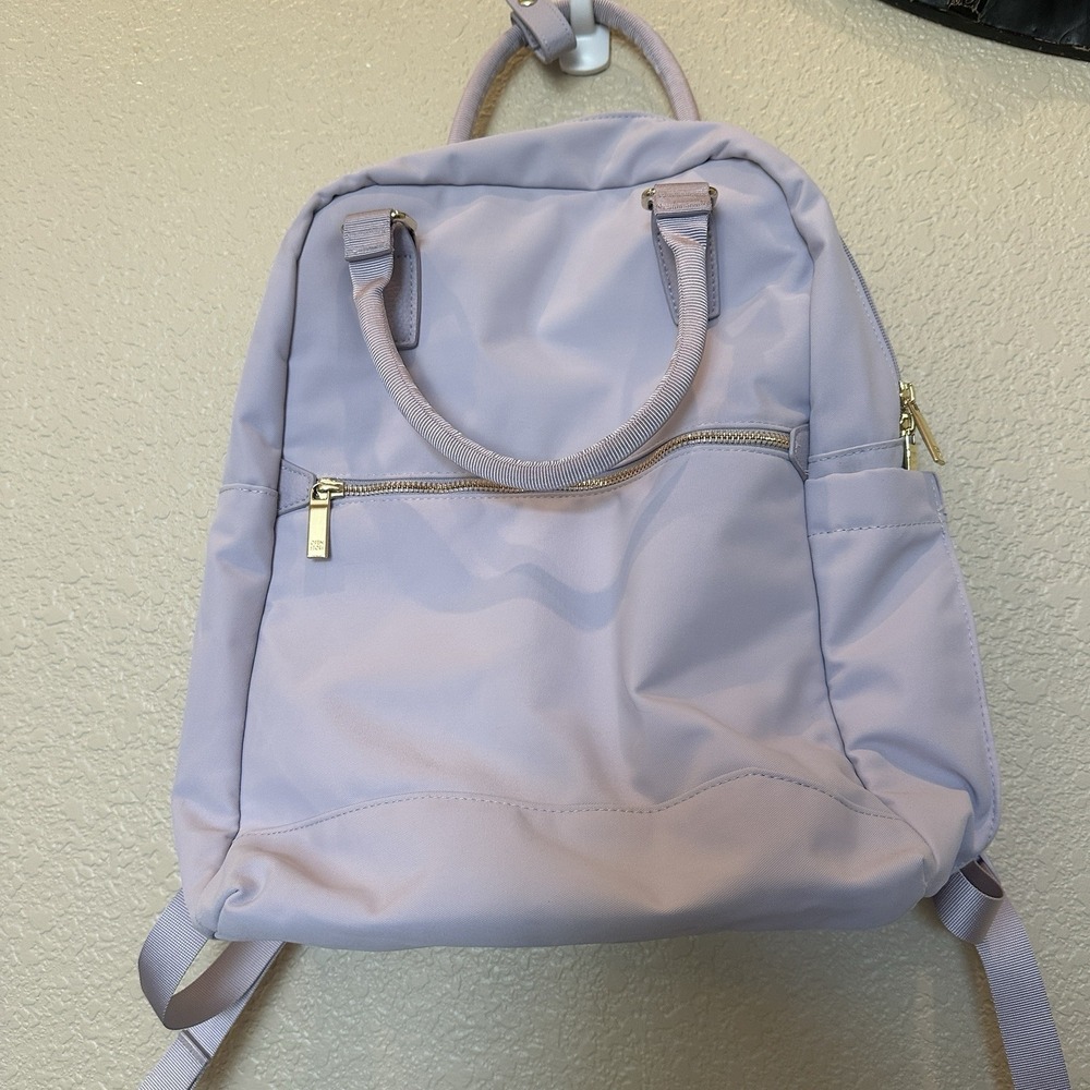 Open Story Commuter Backpack - Padded Laptop Pocket - School Work Travel Purple